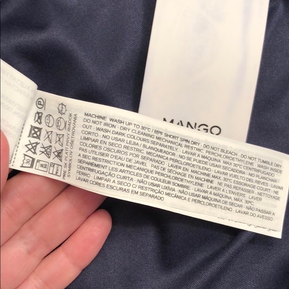 NWT Mango Bomber Jacket in Navy Blue - Picture 6 of 7